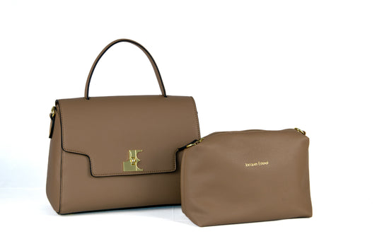 Sac à main structuré avec trousse - Jacques Esterel