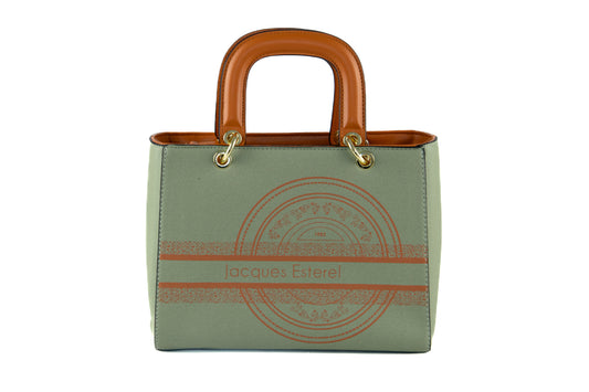 Mini cabas kaki & camel – Jacques Esterel