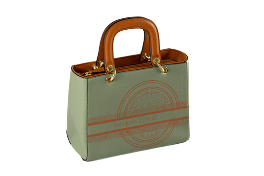 Mini cabas kaki & camel – Jacques Esterel
