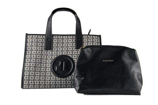 Sac cabas structuré avec trousse et bandoulière – Jacques Esterel